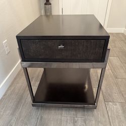 Solid Wood/mix Metal End Table