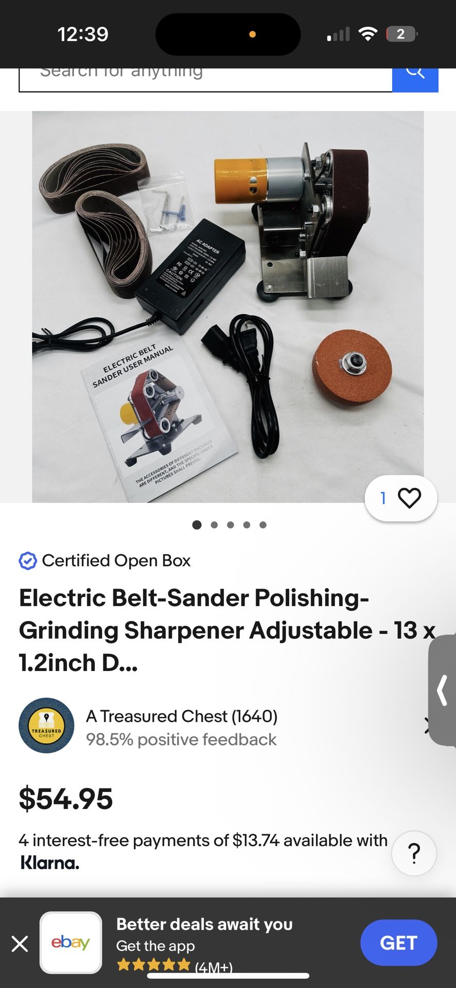 Electric Mini Belt Sander