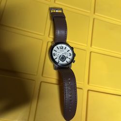 Fossil Nate Leather Chronograph Mens Watch JR1390