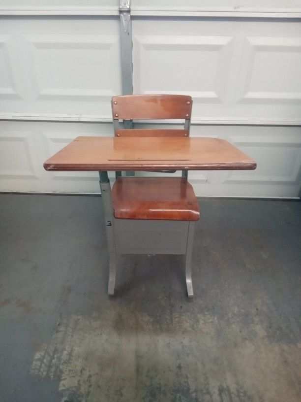 Vintage Student Child School Desk