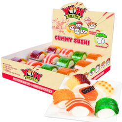 Sweet N Fun YOH Sushi 24 Pieces Tray - A whole bunch of Sushi Gummy, Marshmallow