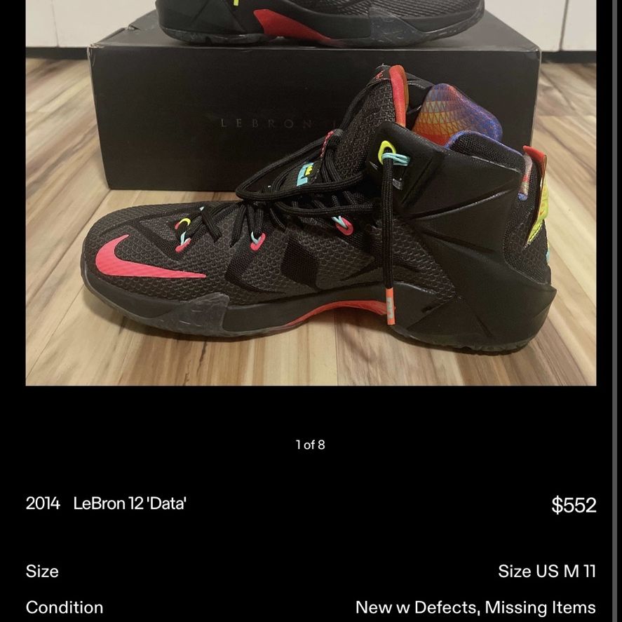 Size 11. NIKE/ LEBRON XII for Sale in Miami, FL - OfferUp display picture 1