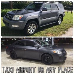 Taxi airport or any place CAR/SUV taxi pets
