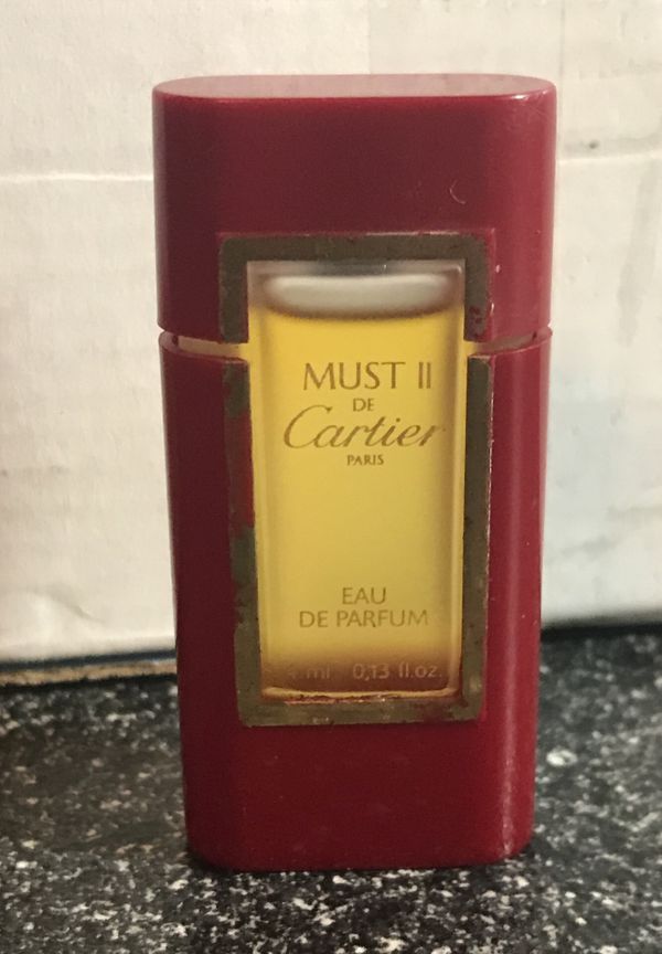 Vintage Rare Must Ii De Cartier Eau De Parfum Perfume 13oz New For