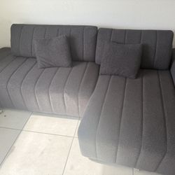✨ Modern Gray Sectional Couch w/ Chaise – Super Comfy ✨