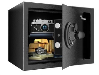 Bonsaii Safe, 0.6 Cubic Safe Box with Electronic Keypad, Removable Shelf, for Valuables Jewelry and Documents