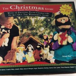 Vintage Children’s DMCP The Christmas Story Plush Nativity Scene
