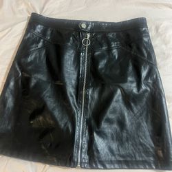 Leather Skirt 