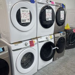 Large Selection On Front Loader Washer And Dryer Set 47W