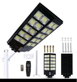 10000W Solar Street Lights Outdoor, 450000LM Solar Lights Outdoor Motion Sensor & Remote, IP66 Waterproo Solar Lights Dusk to Dawn, Security Lighting