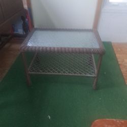 Wicker Side Table