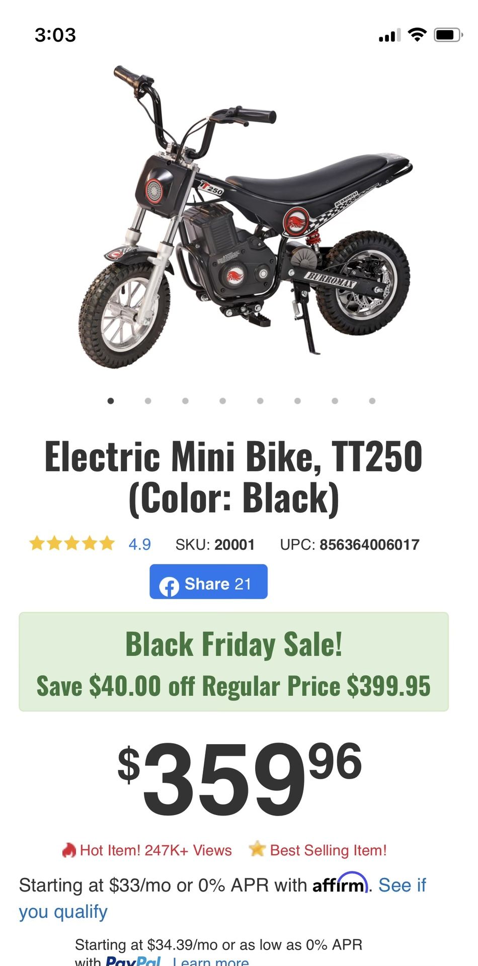 Kids Electric Dirt Bikes