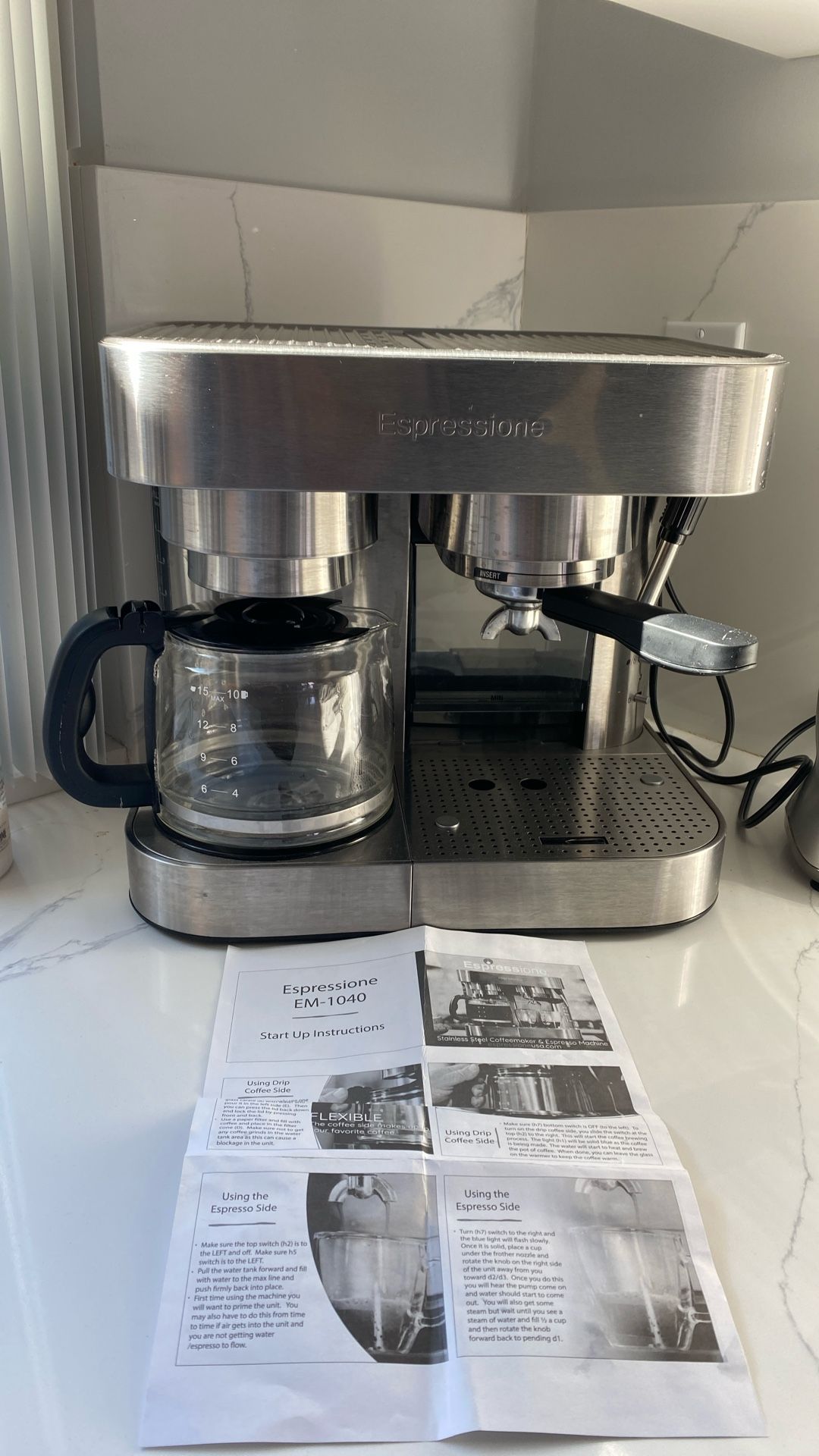 Coffee Machine With Expresso, Milk Frothing And Hot Water