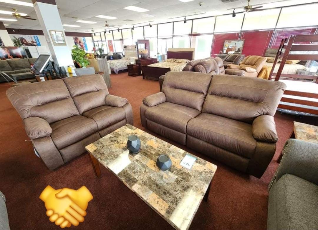 Ashley Bolzano Coffee Pcs Reclining Sofa, Loveseat Finance and