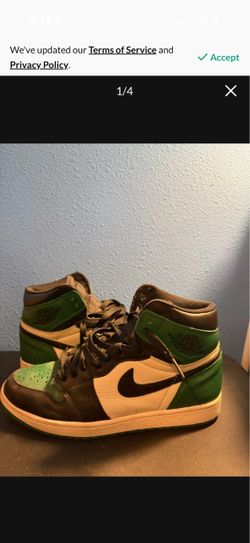 jordan 1 pine green size 9
