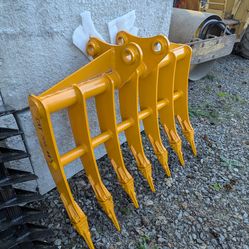 44" Cat 305 Mini Excavator Brush Rake