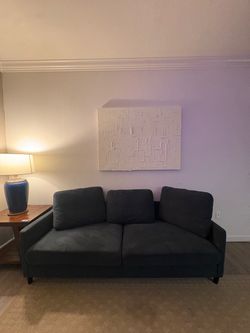 blue sofa