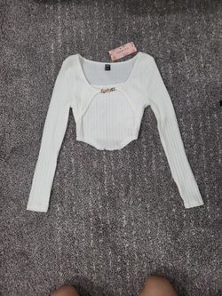 White Top With Gold Accent