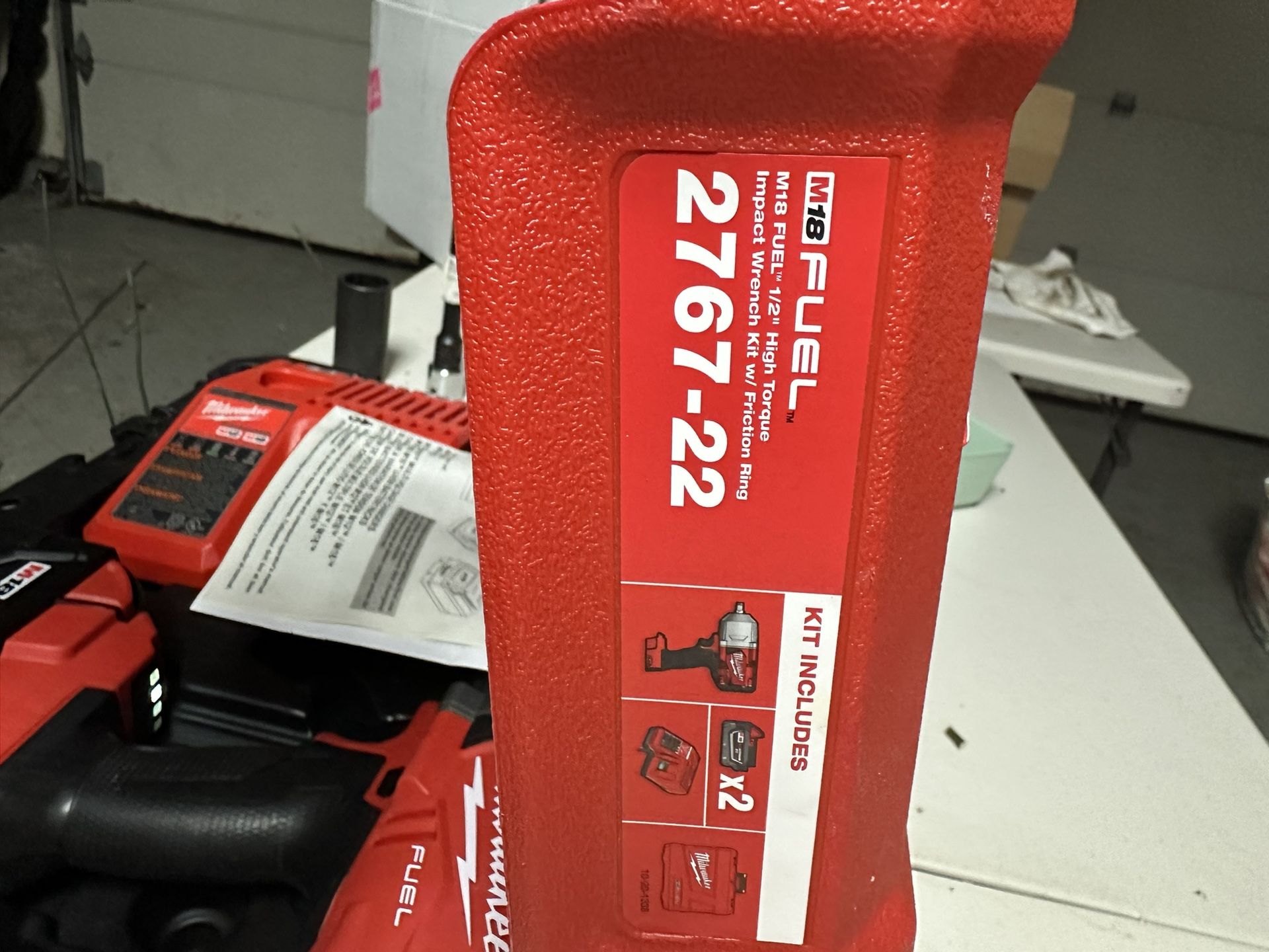 New Milwaukee 1/2” impact Tool With 2 Batteries 