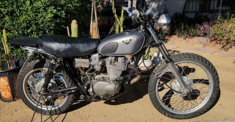 Two vintage Honda motorcycles