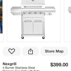 STAINLESS STEEL Propane GAS BBQ 🍖 GRILL 🥩 WITH SIDE BURNER 🔥 