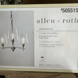 Allen Roth 3 Light Chandelier