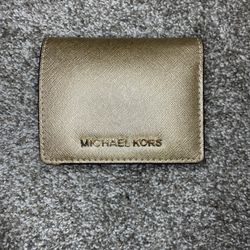 Michael Kors Fold Wallet-Gold