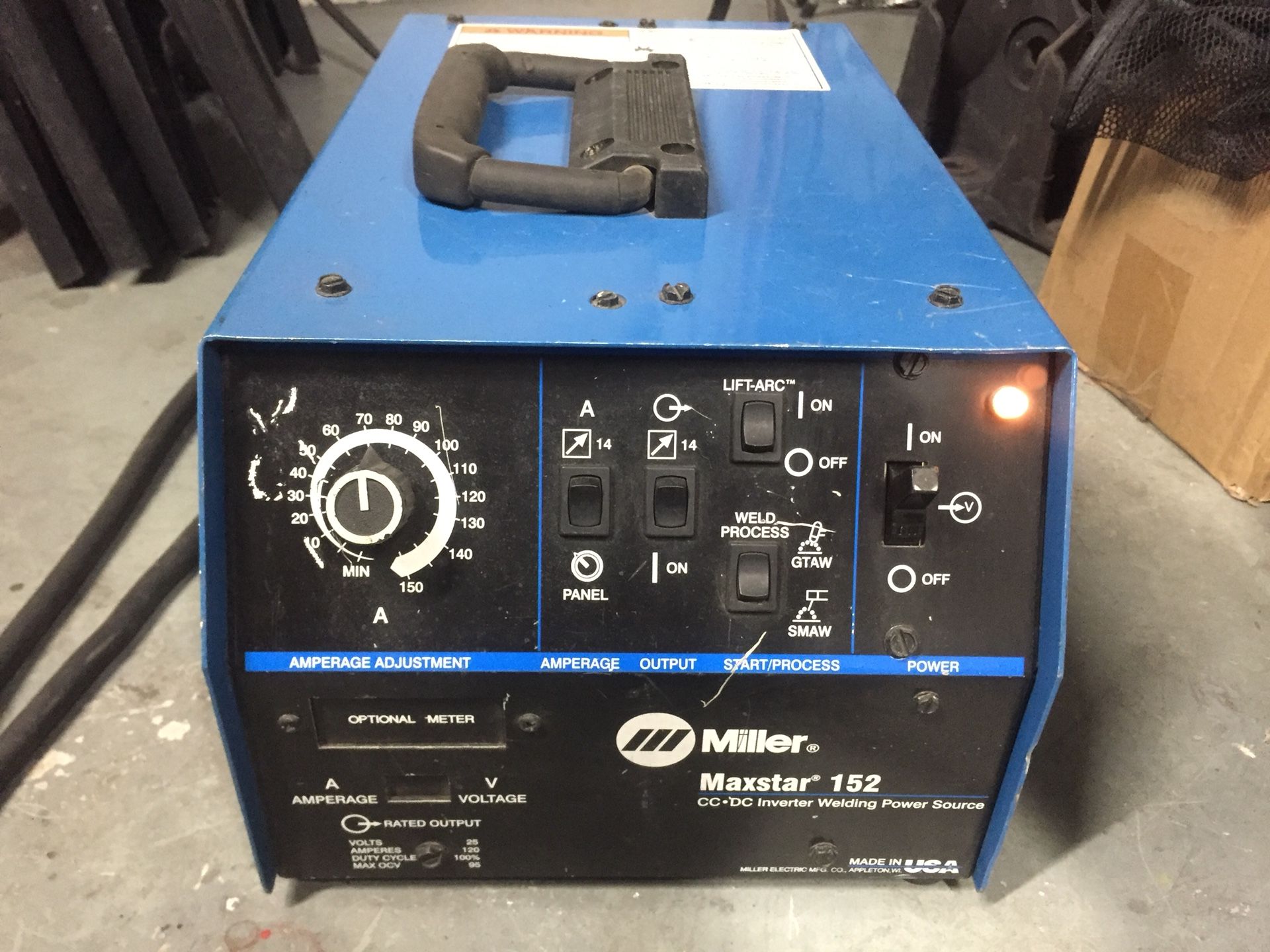Miller Maxstar 152 TIG/STICk GTAW/SMAW 220v welder Used