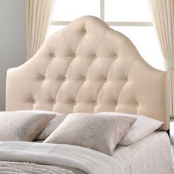 New In Box Fabric Queen Headboard 