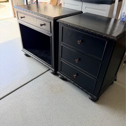 RH set of 2 nightstands