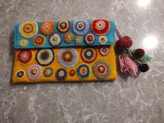 Beyond Thread Handbag Pretty Colors 12 Inches X 7 1/2 Inches