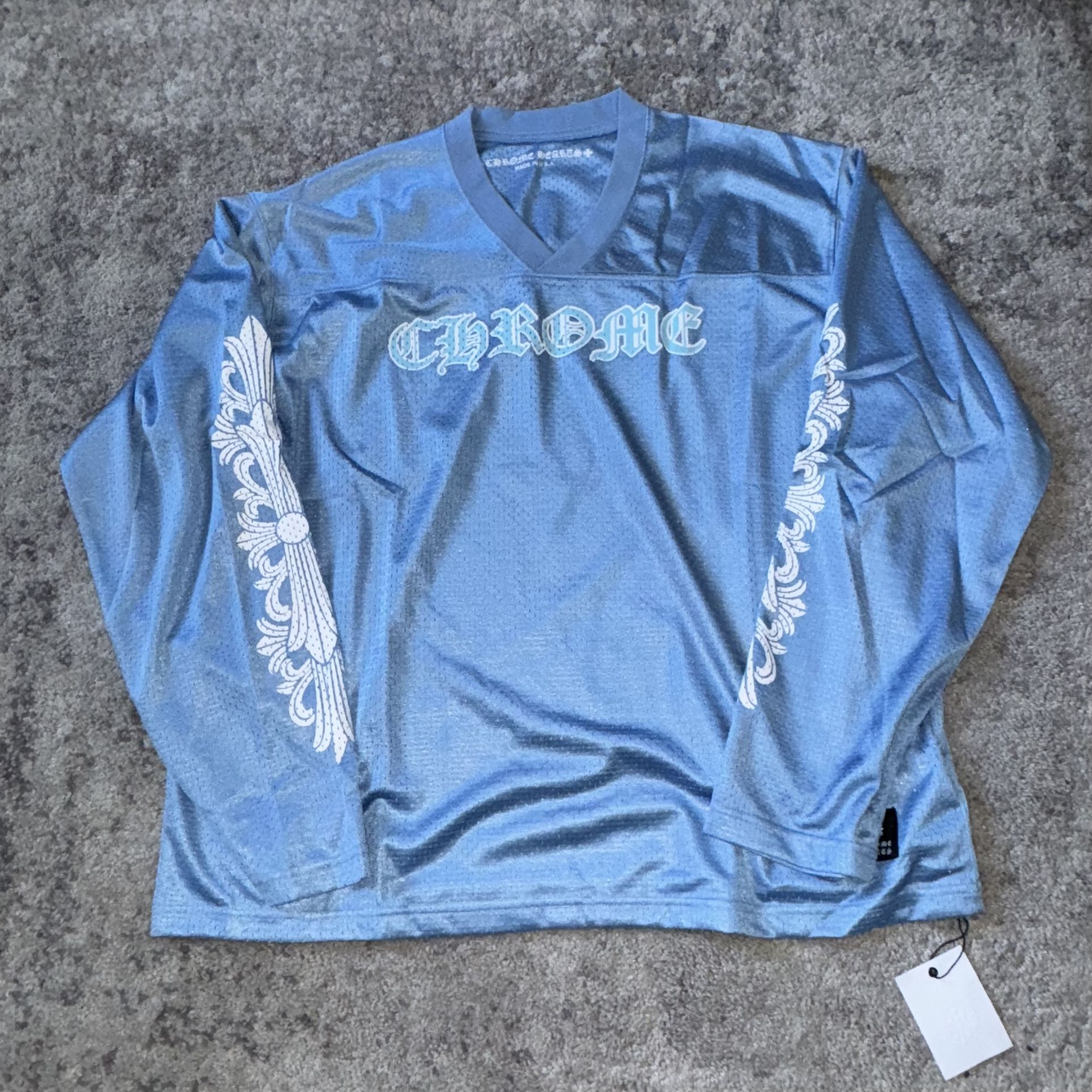 Blue Chrome Hearts Jersey 