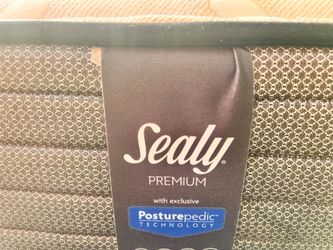 Queen Sealy Posturpedic Mattress Set Box Spring & Bed Frame Optional