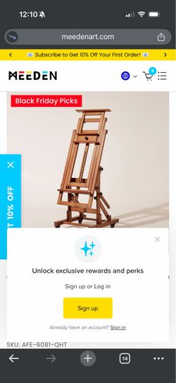 Painting pedestal, new assembled, $99