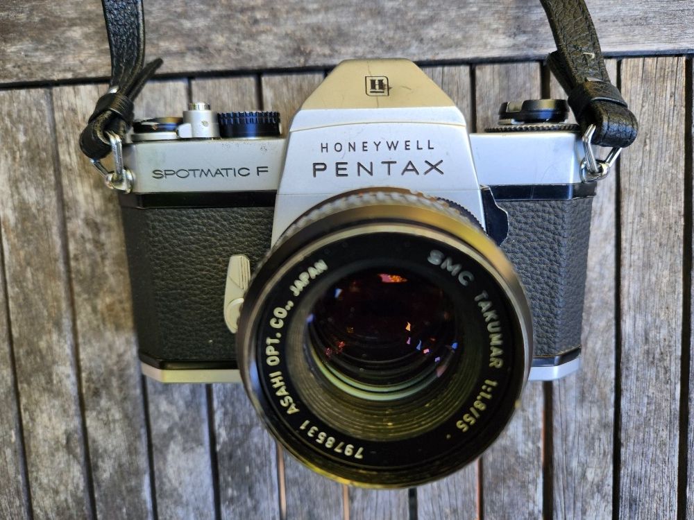 Pentax Spotmatic F 35mm SLR Film Camera w/55mm Asahi Pentax