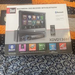 Brand New: Dual XDVD136BT Multimedia Car Stereo – DVD + Bluetooth!