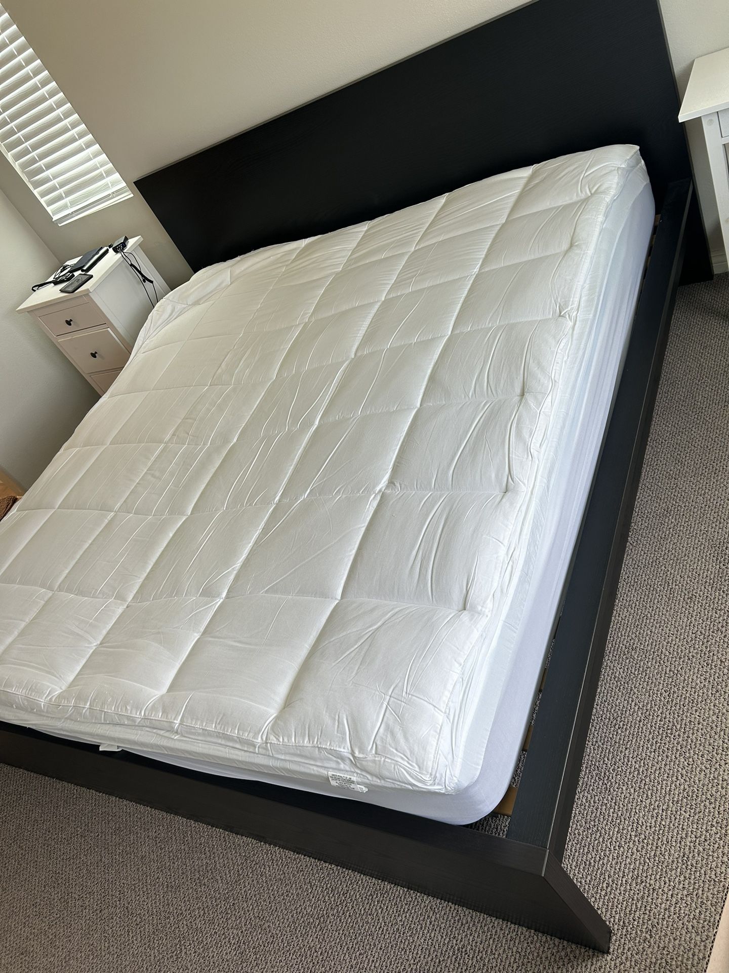 IKEA Cal King Bed Frame And Mattress