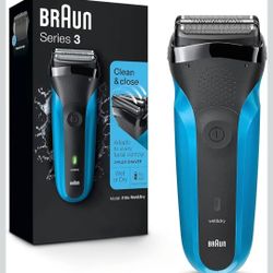 Series 3 3010s Wet & Dry Electric Shaver for Men/Rechargeable Electric Razor, Blue