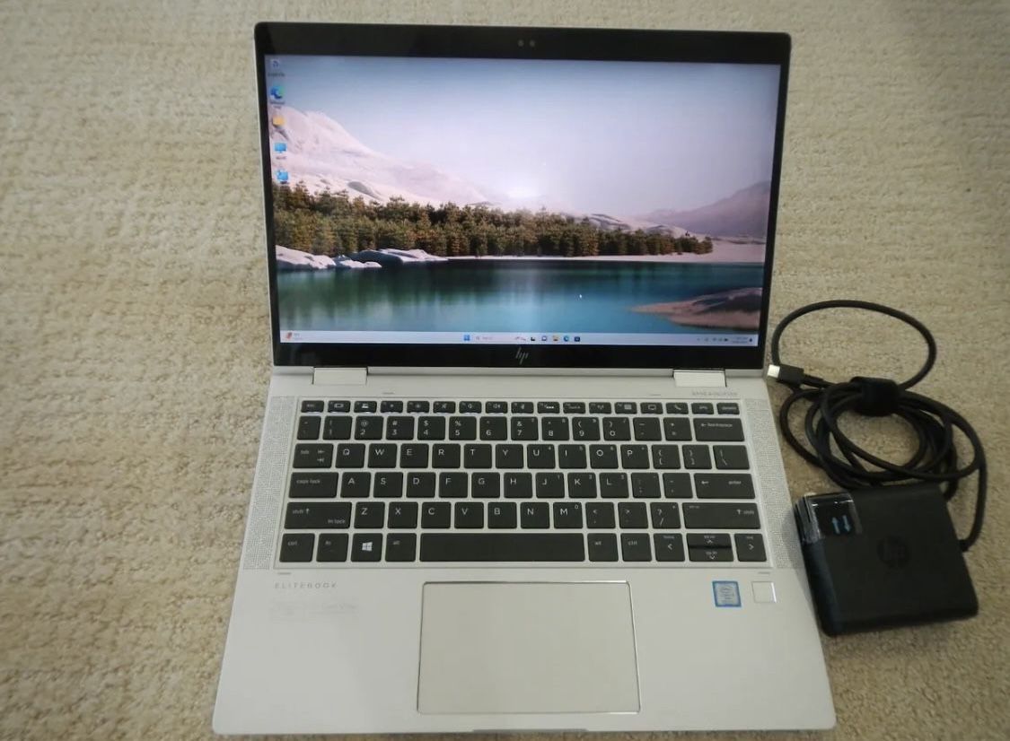 Touchscreen HP EliteBook Intel Core i7 CPU GB RAM 256 GB SSD 1080P LCD  Webcam Wi Fi Bluetooth Wireless Windows 11 Professional