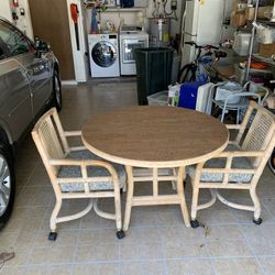 Ficus Reed 48” Table & 2 Chairs