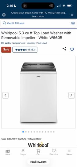 Whirlpool washer and dryer set