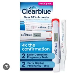 3  Clear Blue tests (unopened )