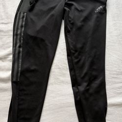 Adidas AEROREADY Black 3- Stripes Track Pants Joggers (S)