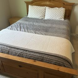 Queen Bed With Armoire