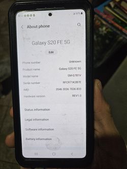 Samsung Galaxy S20 FE $120 OBO