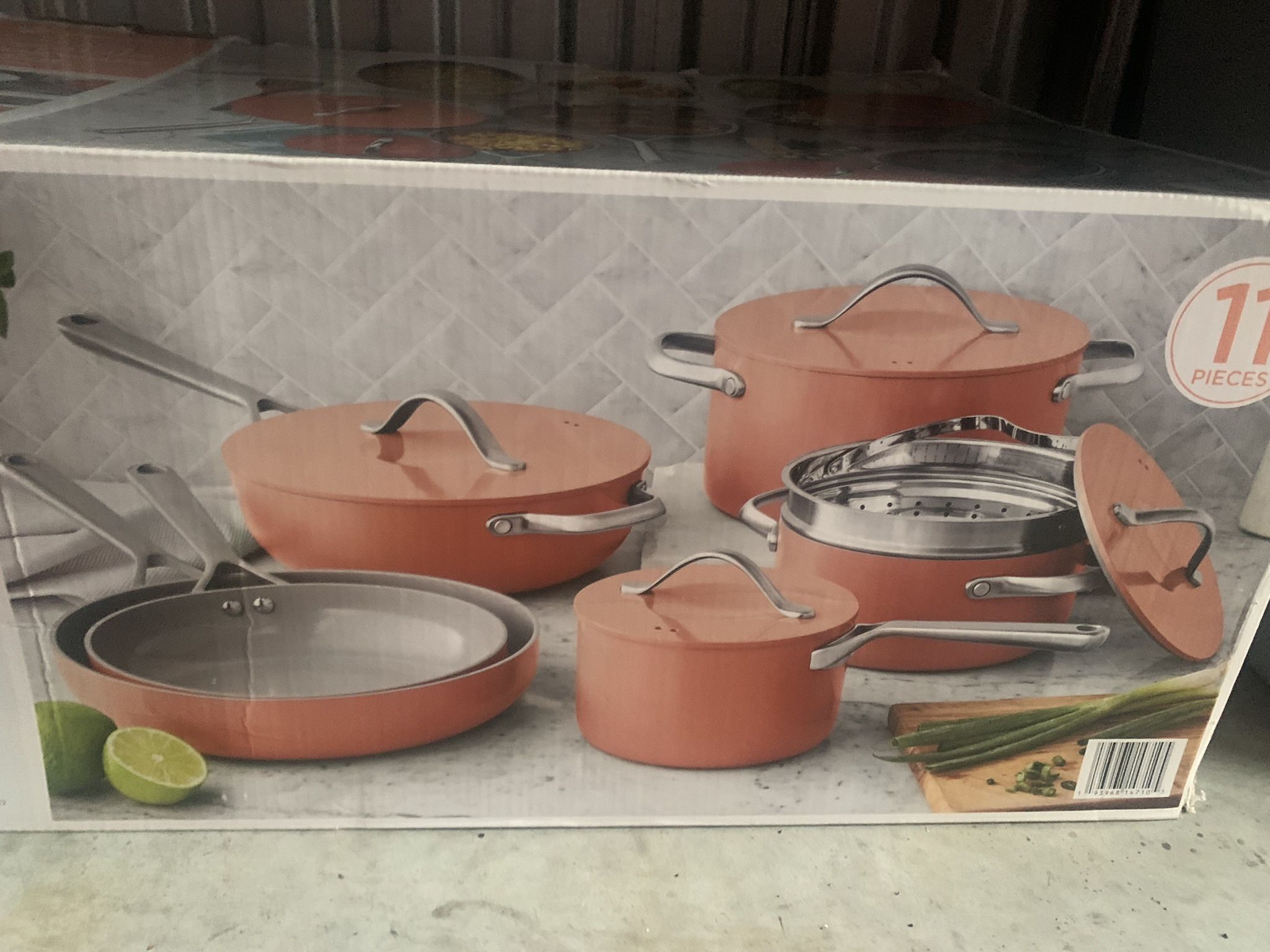  Member Mark 11 Piece Modern Ceramic Cookware Set With