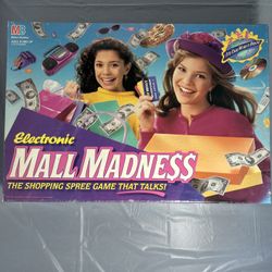 Vintage Electronic Mall Madness board game by Milton Bradley