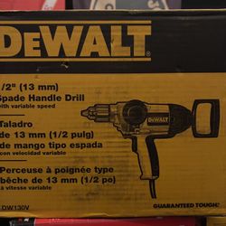 DeWalt 1/2 Spade Handle Drill