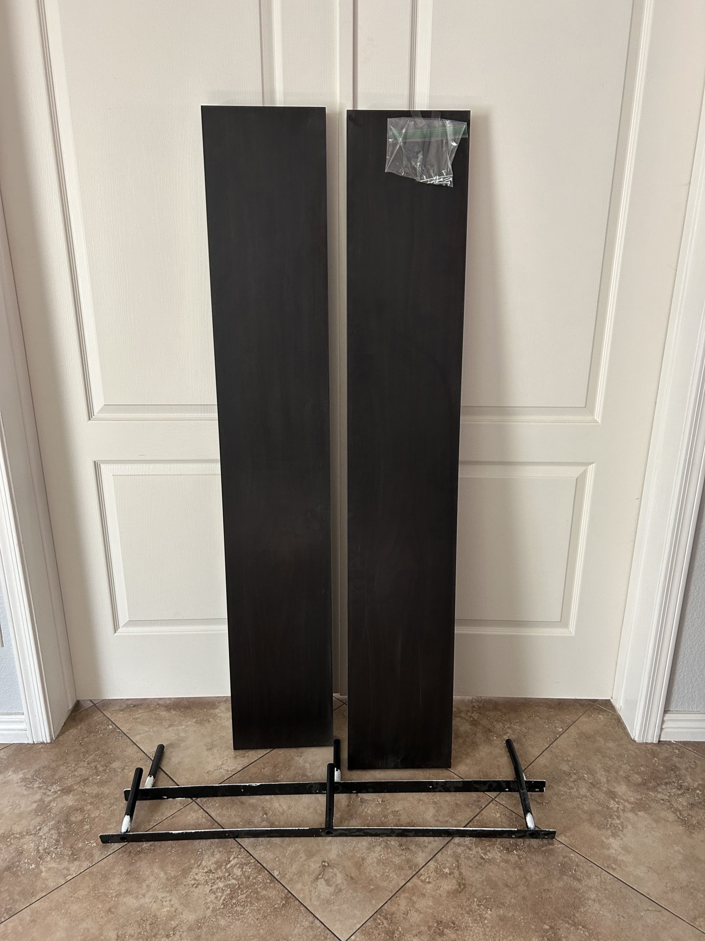 Floating Shelves - 60 Inch Dark Wood 