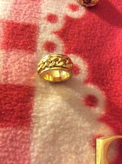 Men's ring gold plated